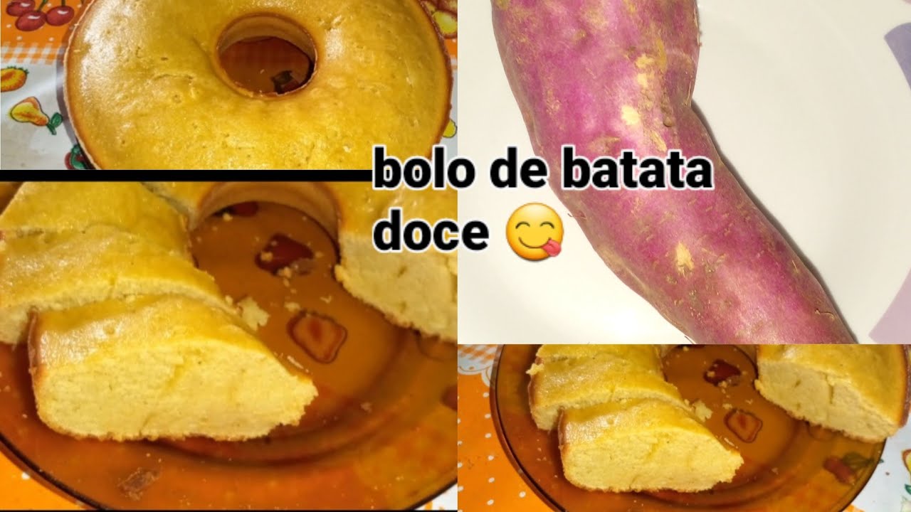 fiz bolo de batata doce 😋