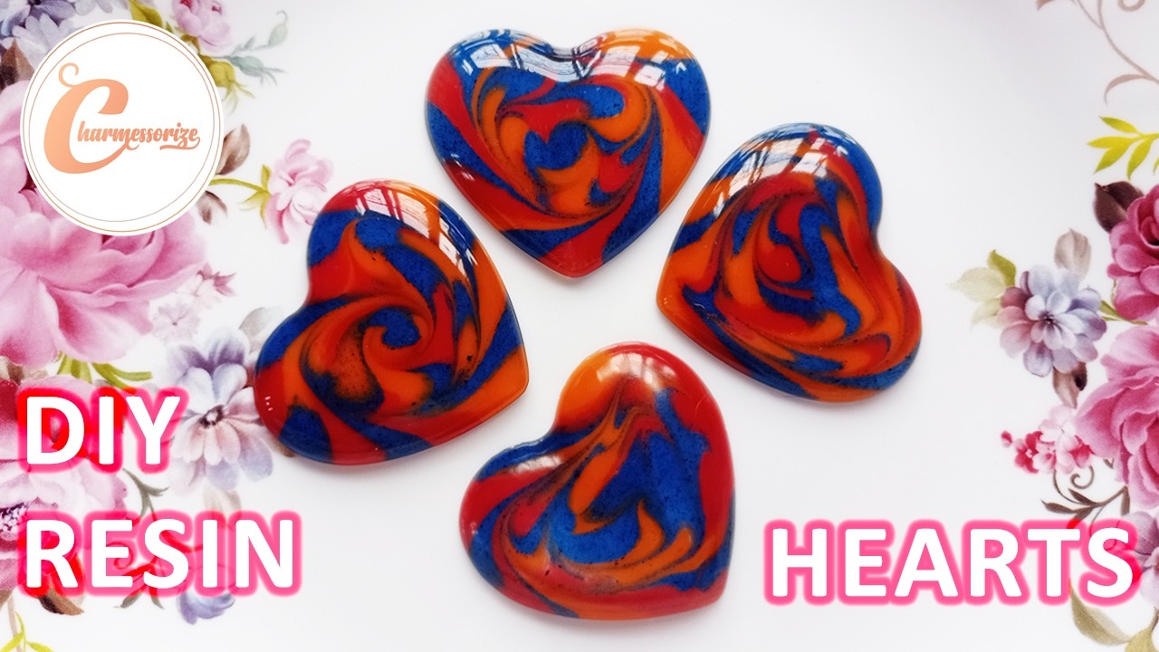DIY Epoxy Resin Art | Unique Resin Hearts | Step by Step Simple Epoxy Resin Crafts For BEGINNERS