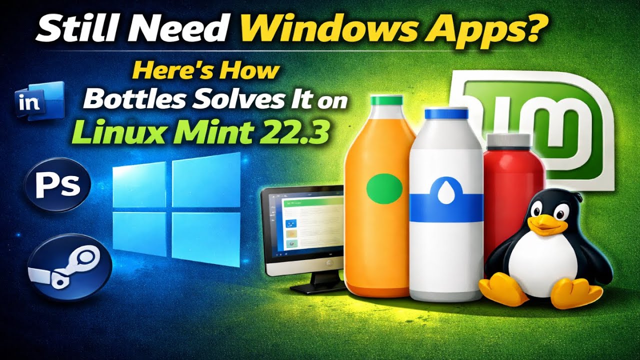 Вам все еще нужны приложения Windows? Вот как Bottles решает эту проблему в Linux Mint 22.3 Zena.