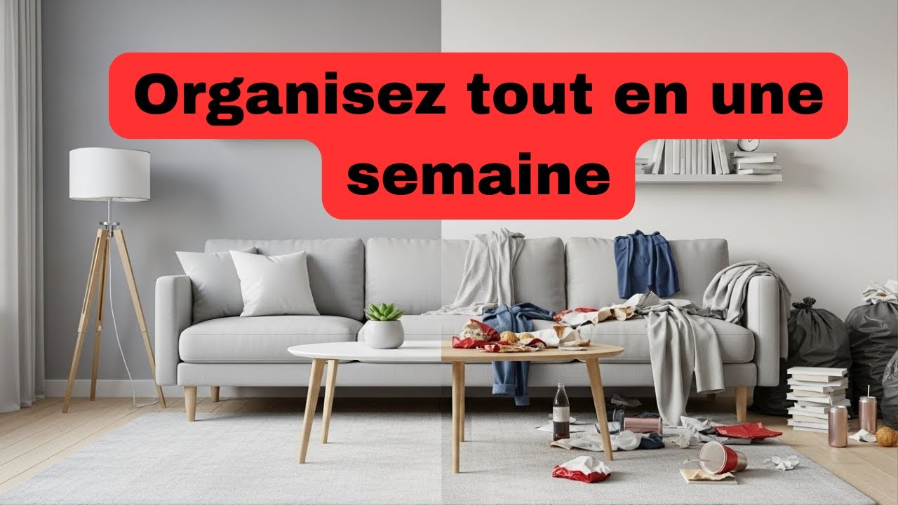 15 conseils pour organiser la maison en une semaine / maison organisée ✅