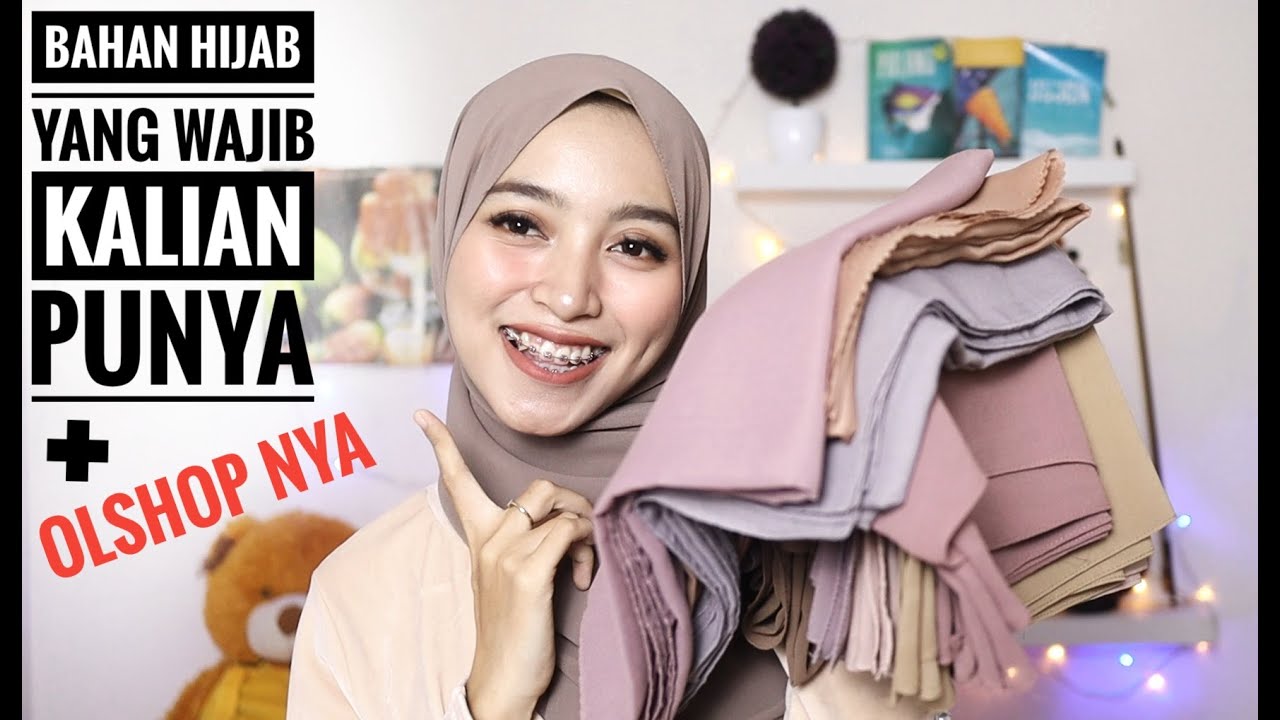 Rekomendasi Bahan Hijab Segi Empat & Pashmina Terbaik & Berkualitas ll Anti Tembem