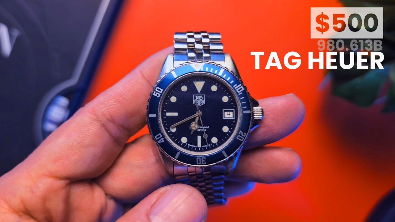 Мои профессиональные дайверские часы Tag Heuer | 1000 за 500 долларов: 980.613B
