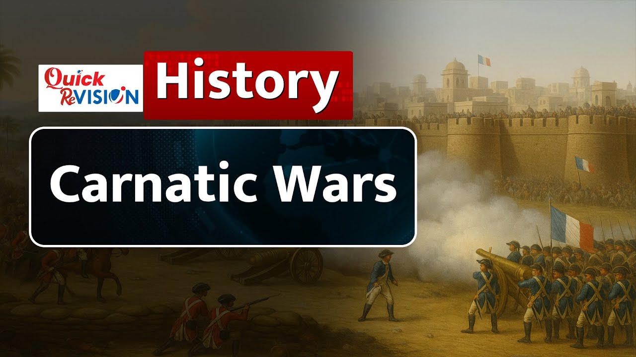 Quick ReVISION: Carnatic Wars Explained | Causes, Events & Significance | UPSC History
