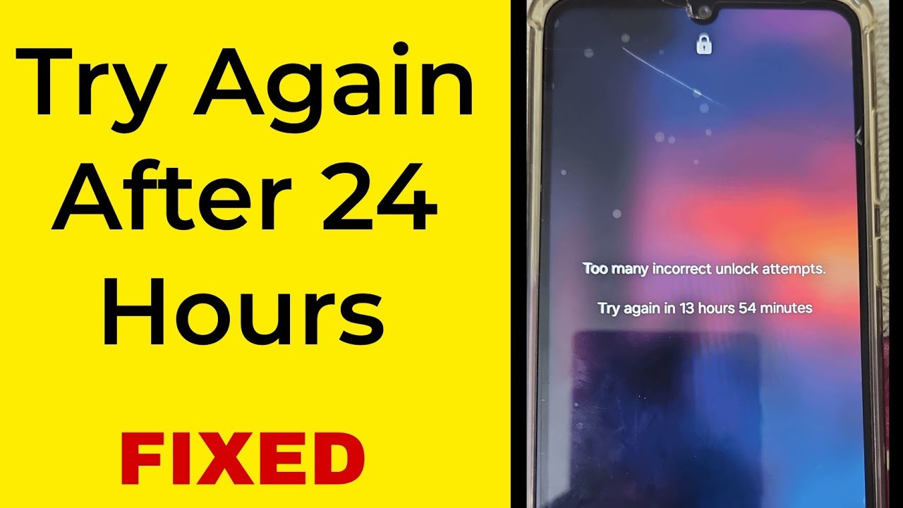 Try Again After 24 Hours on Samsung A32 | Forgot Password | Too Many Incorrect Attempts #Samsung