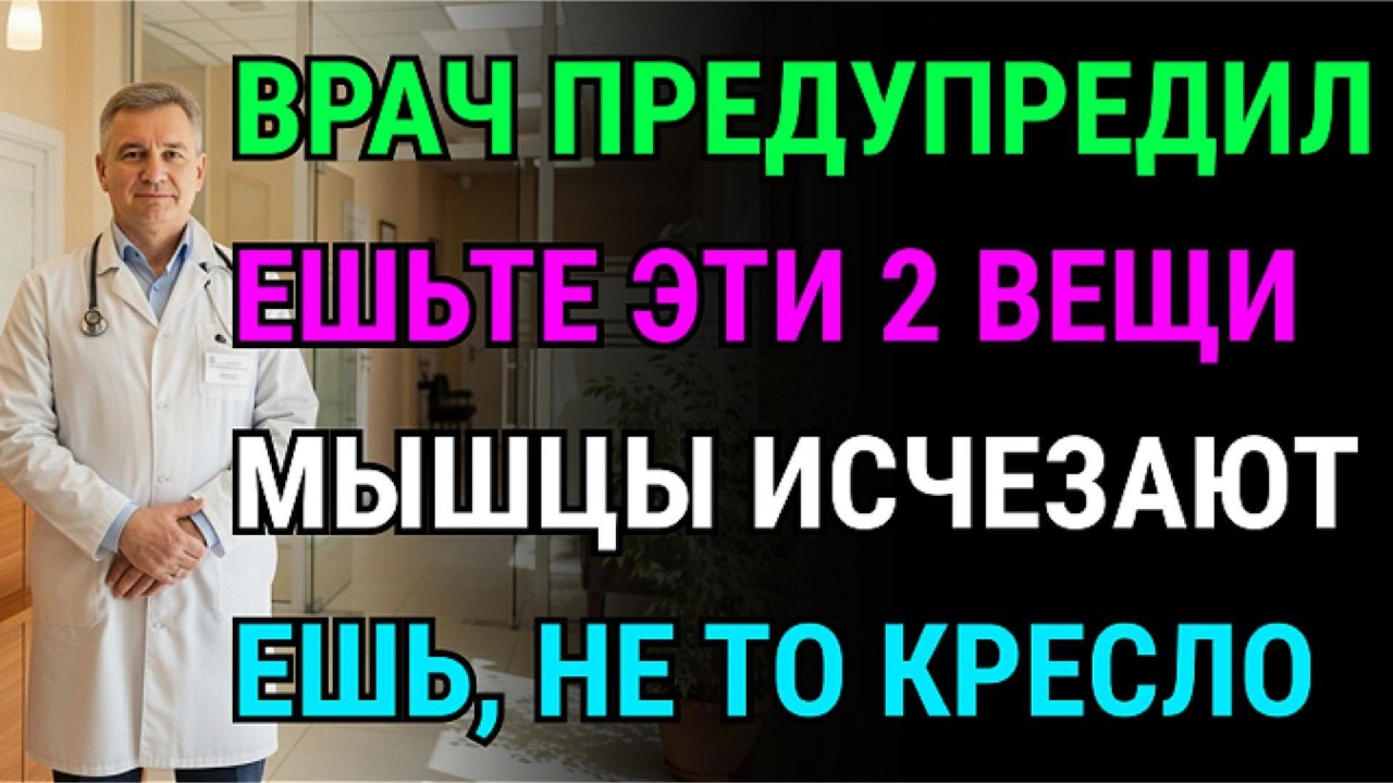 Врачи бьют тревогу! Потеря мышц ведет к параличу! Вот «2 ешь, 2 делай», чтоб их вернуть!