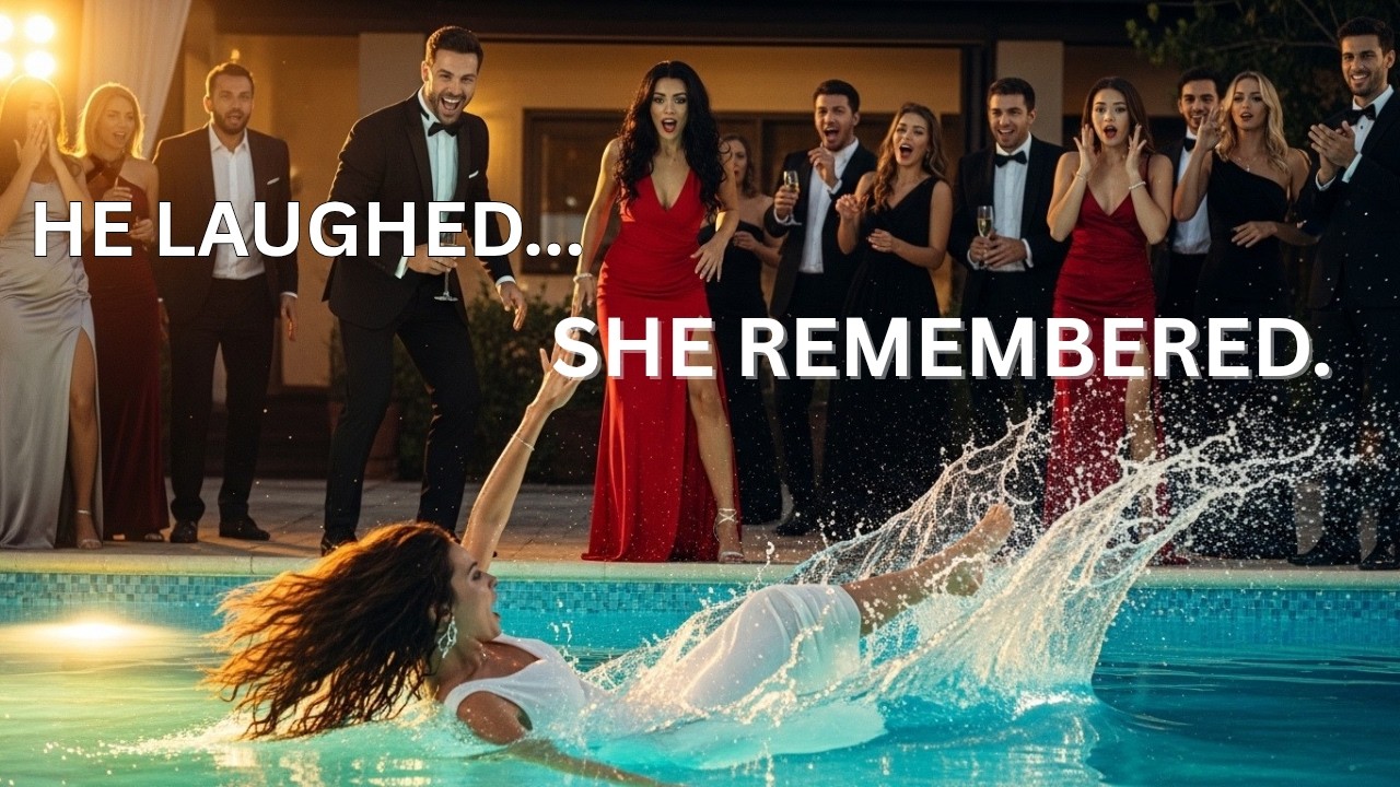 He Laughed When His Wife Fell Into the Pool… He Didn’t Know She Knew Everything