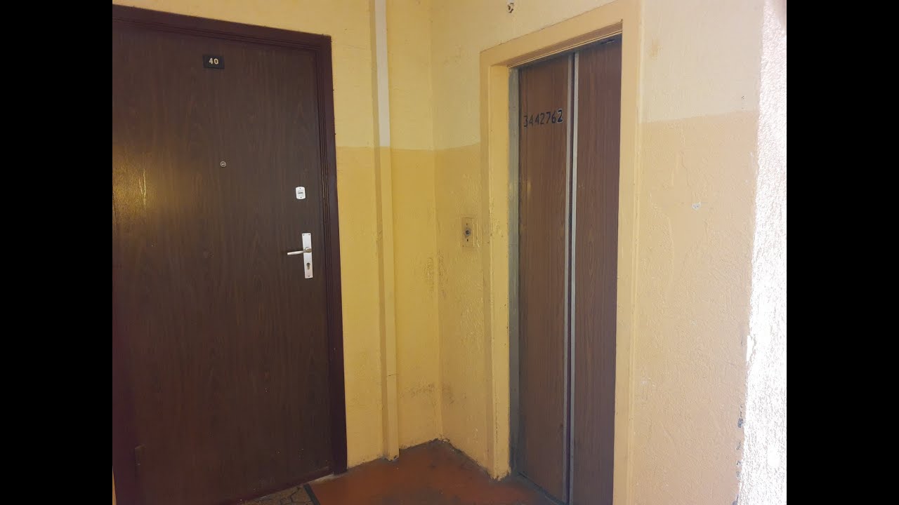Amazing complete and original soviet elevator at flats in Liepāja, Latvia