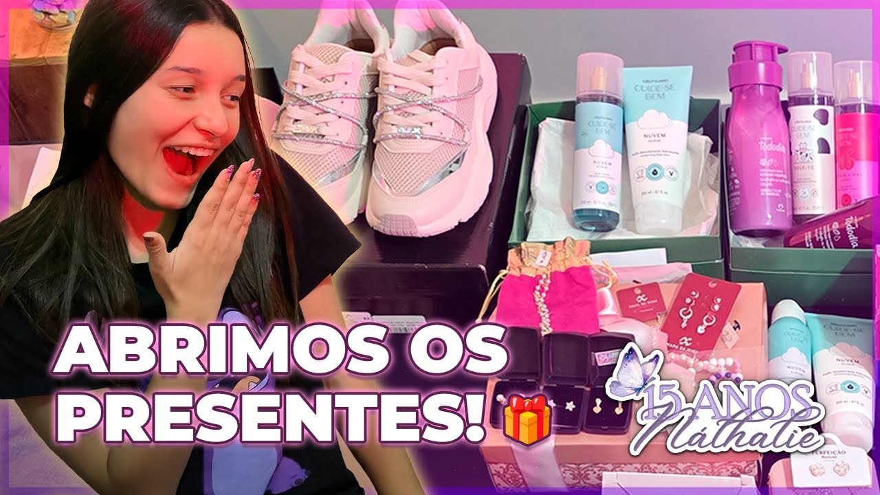 Unboxing 15 Anos da Náthalie | Cartinha gigante + SURPRESAS