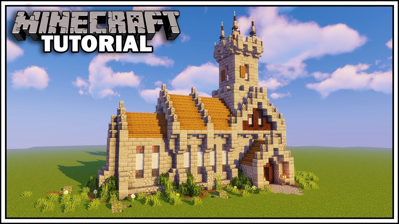 Minecraft Medieval Church Tutorial [How to Build]
