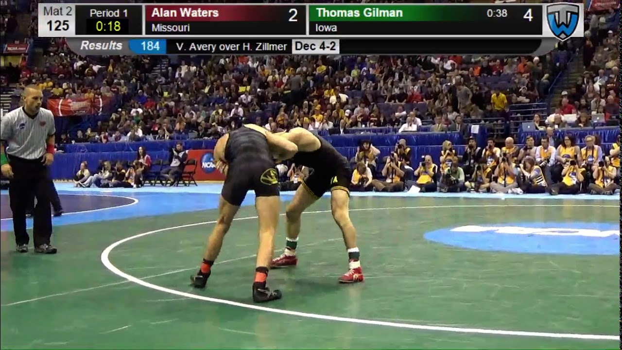 2015 NCAA Championships - 125 lbs - Thomas Gilman vs Alan Waters