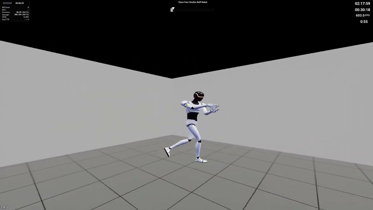 Close Fast Strafes Buff Robot - 12798