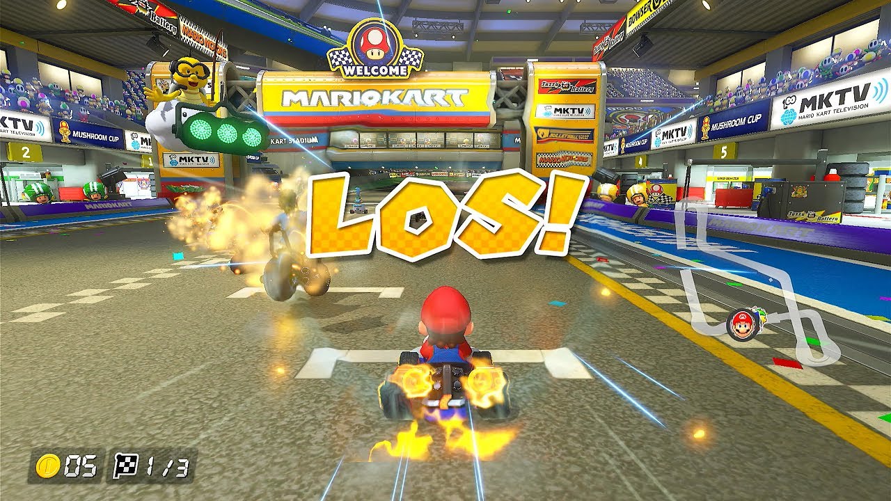 MarioKart 8 deluxe Switch 4k Pilz Cup