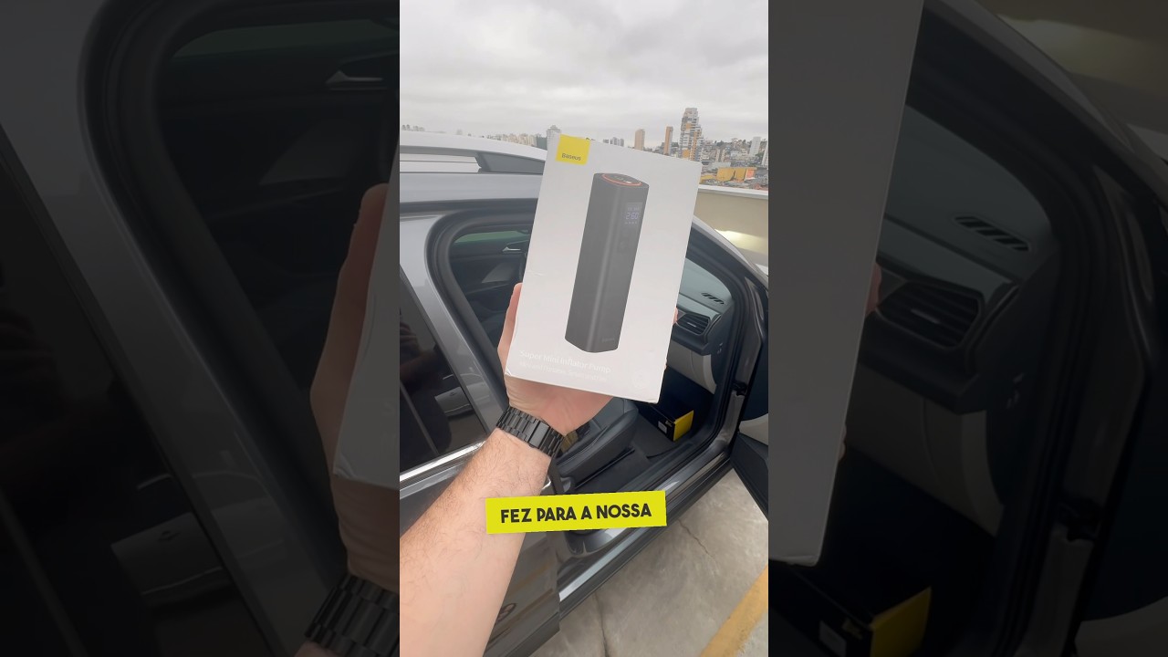 Compressor de Ar port&aacute;til Baseus do Aliexpresss #promo&ccedil;&atilde;oaliexpress