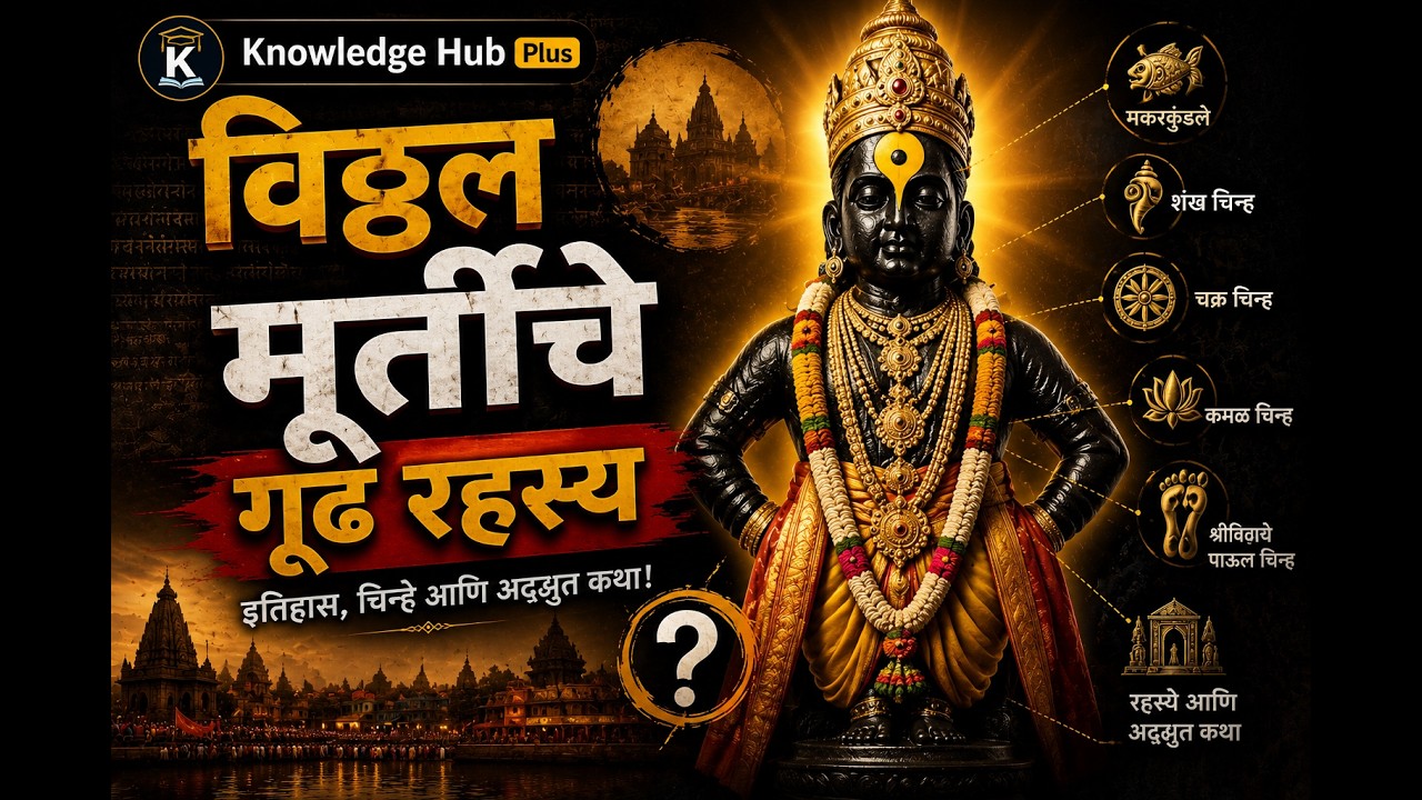 विठ्ठल मूर्तीचे गूढ रहस्य | विठ्ठलाच्या मूर्तीवरील प्रत्येक चिन्हाचा खरा अर्थ |