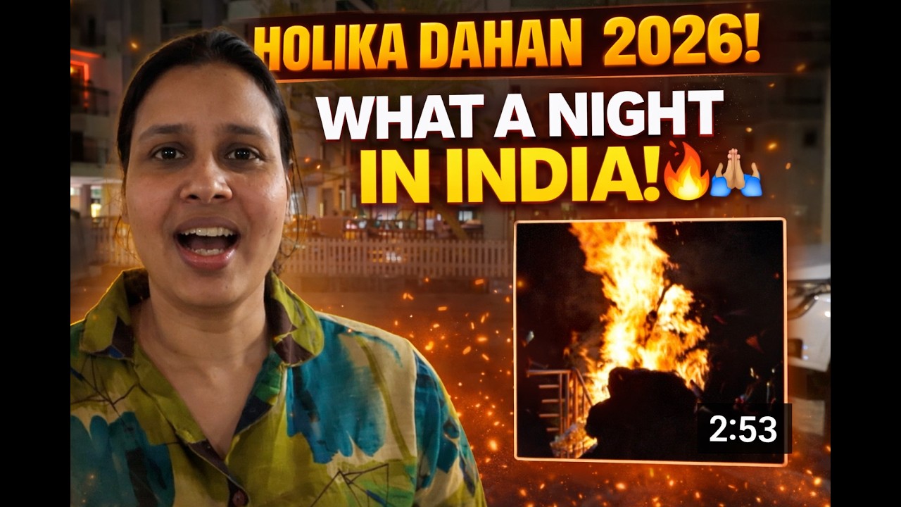 This is How India Celebrates Holi Night 🔥 | Holika Dahan Vlog 🇮🇳