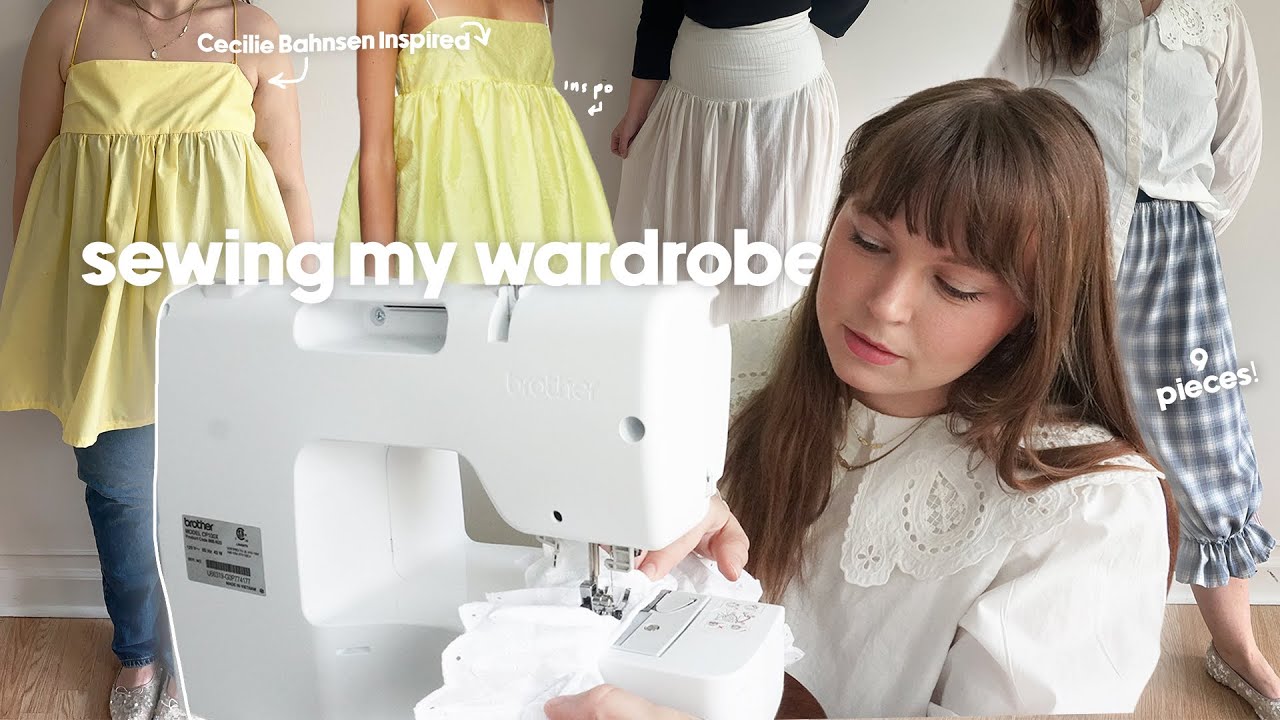 making my dream spring / summer 2024 wardrobe ⭐️🧵 (clothing I've made recently) DIY