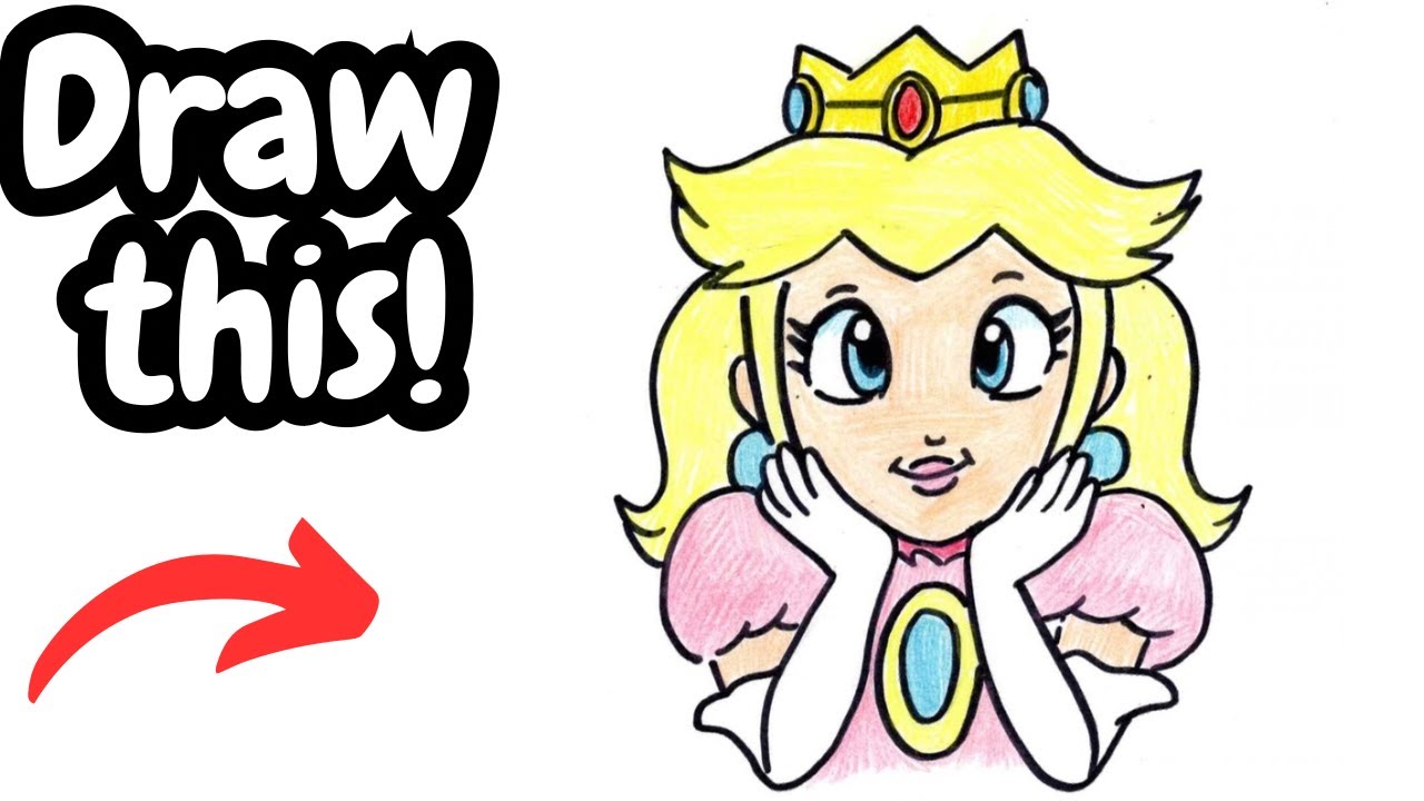 How to Draw Princess Peach!