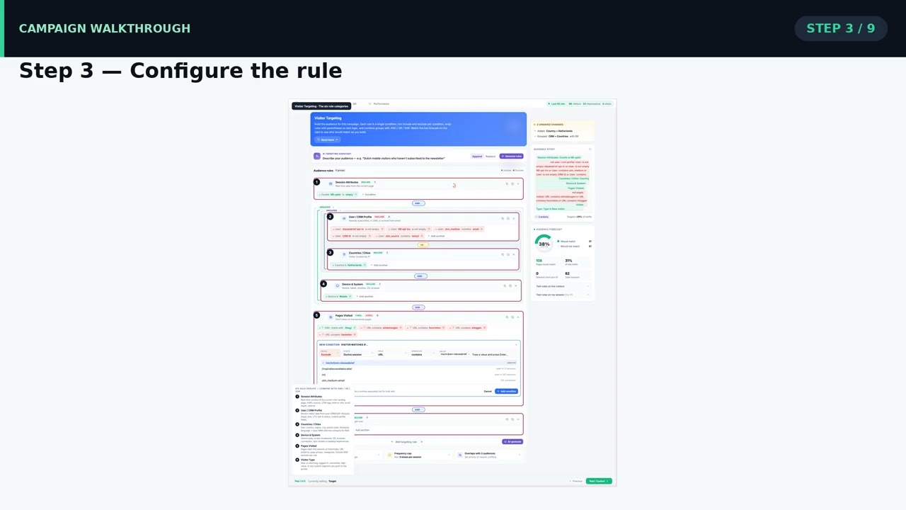How to Build a Personalization Campaign in Personyze (Full Walkthrough)