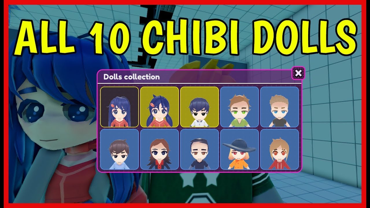 How to get ALL 10 CHIBI DOLLS in MISIDE RP [ Collector Badge ] Roblox