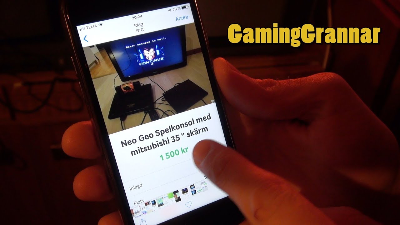 GamingGrannar: Blocket-annonsen med Neo Geo och 100kg tjock-TV!