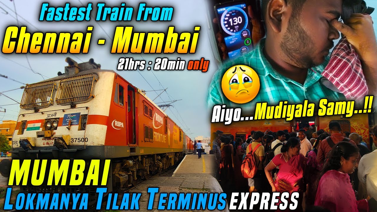Chennai to Mumbai Fastest Train | Sleeper Class Experience in Heavy Crowd | Mumbai LLT Express