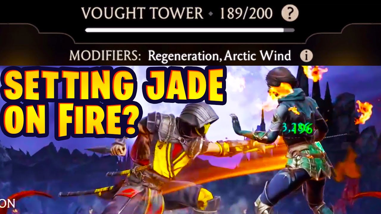 Vought Tower 189, Just Set MK11 Jade on FIRE in MK Mobile! EASY WIN!