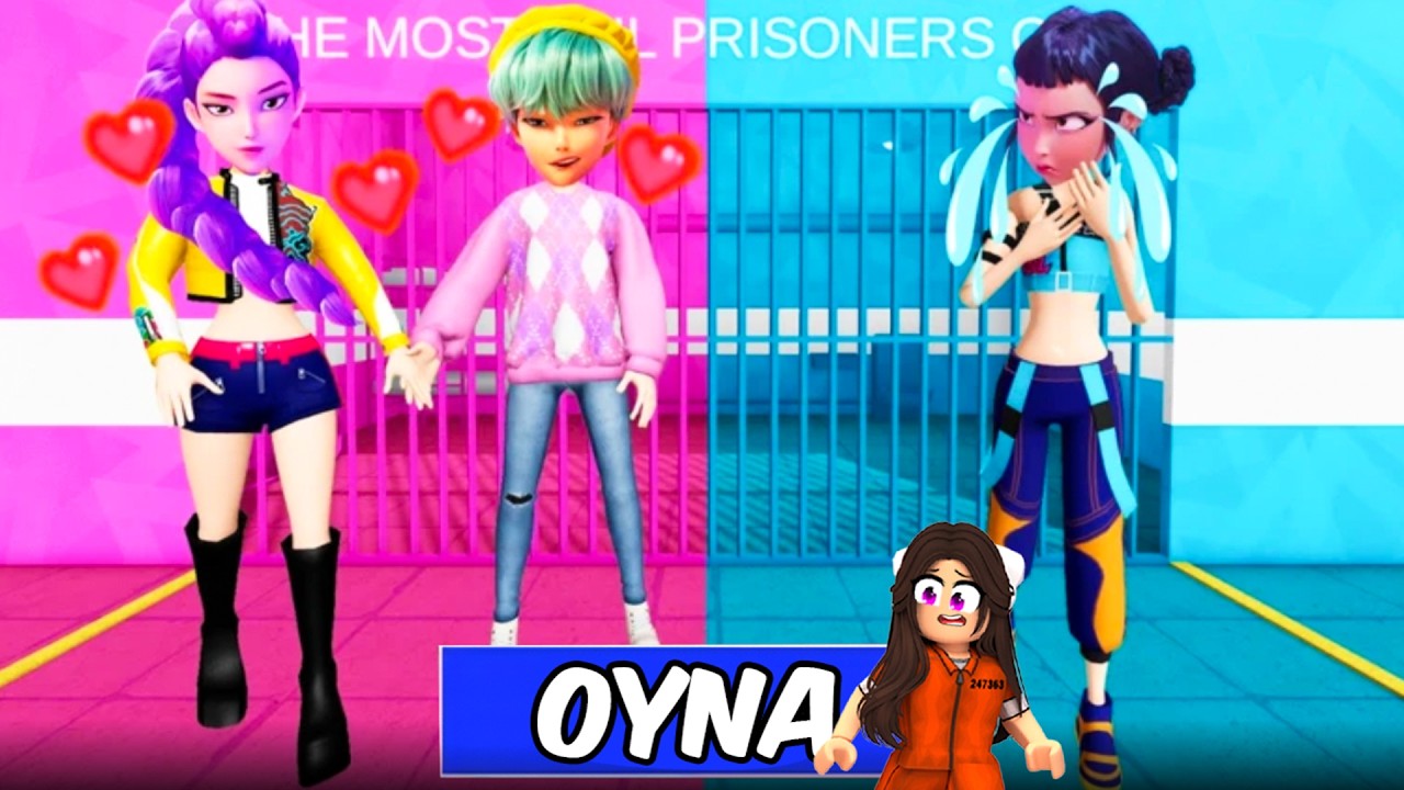 K-pop Demon Hunters RUMI&BABY SAJA VS ZOEY Hapishanesinden Kaçmak !! Roblox