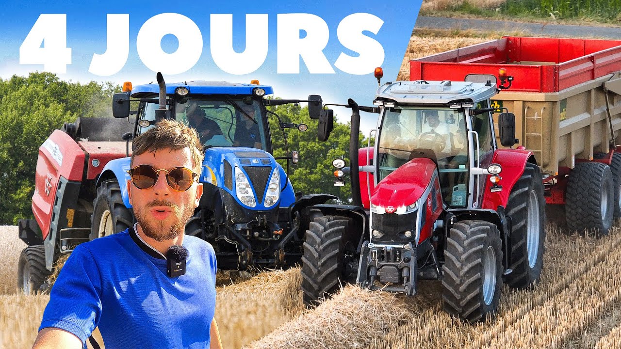 4 JOURS &Agrave; LA FERME : moisson, paille, labour, mat&eacute;riel en d&eacute;mo...