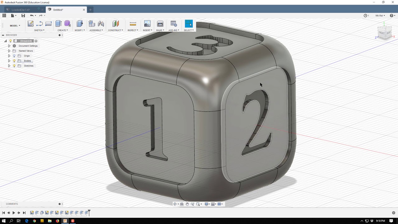 Make a Die in Fusion 360