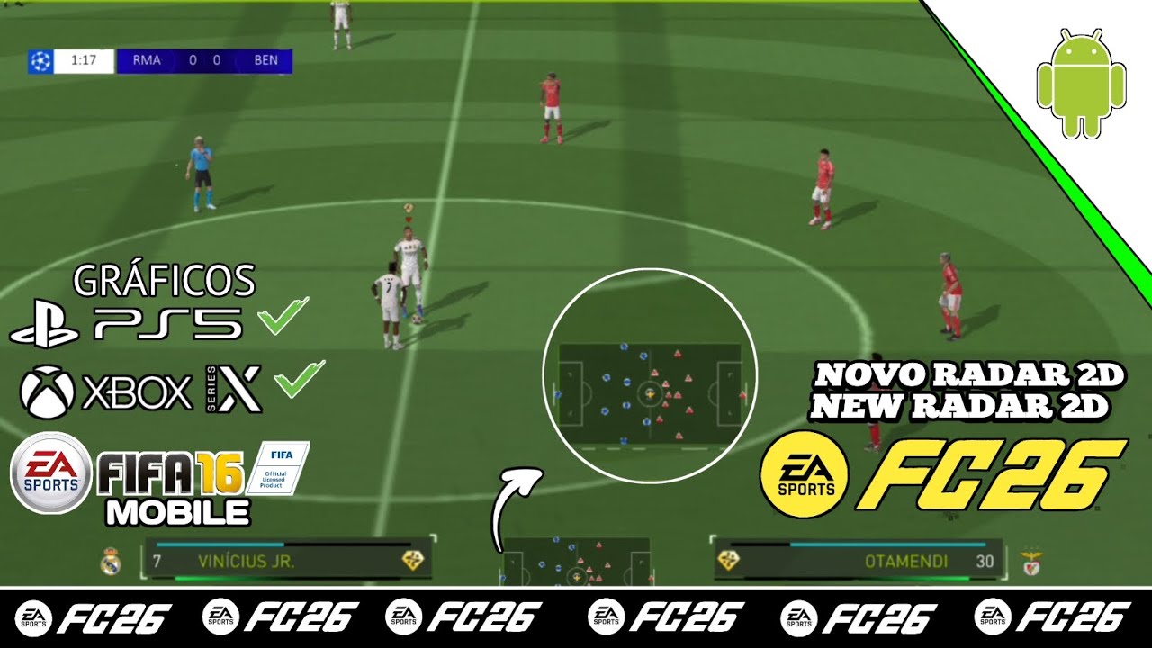 🔥NOVO!! EA FC 26 MOD FIFA 16 MOBILE | RADAR 2D DOWNLOAD TUTORIAL 