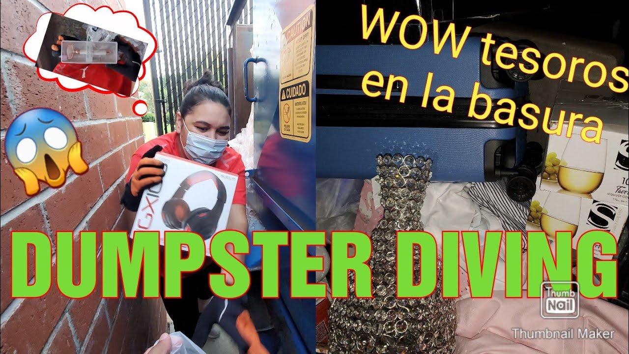 ♻️DUMPSTER DIVING/LO QUE TIRAN EN USA 🇺🇸Habian muchas cosas nuevas en la basura