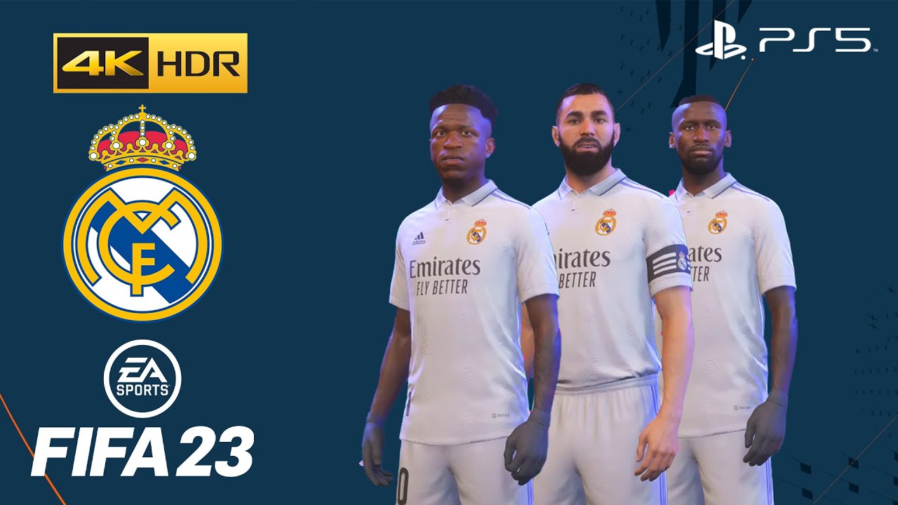 FIFA 23 on PS5 - REAL MADRID - PLAYER RATINGS AND FACES - 4K60FPS GAMEPLAY
