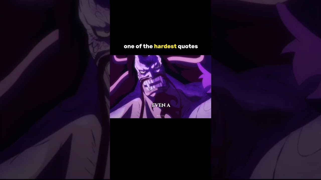 Hardest quote by luffy