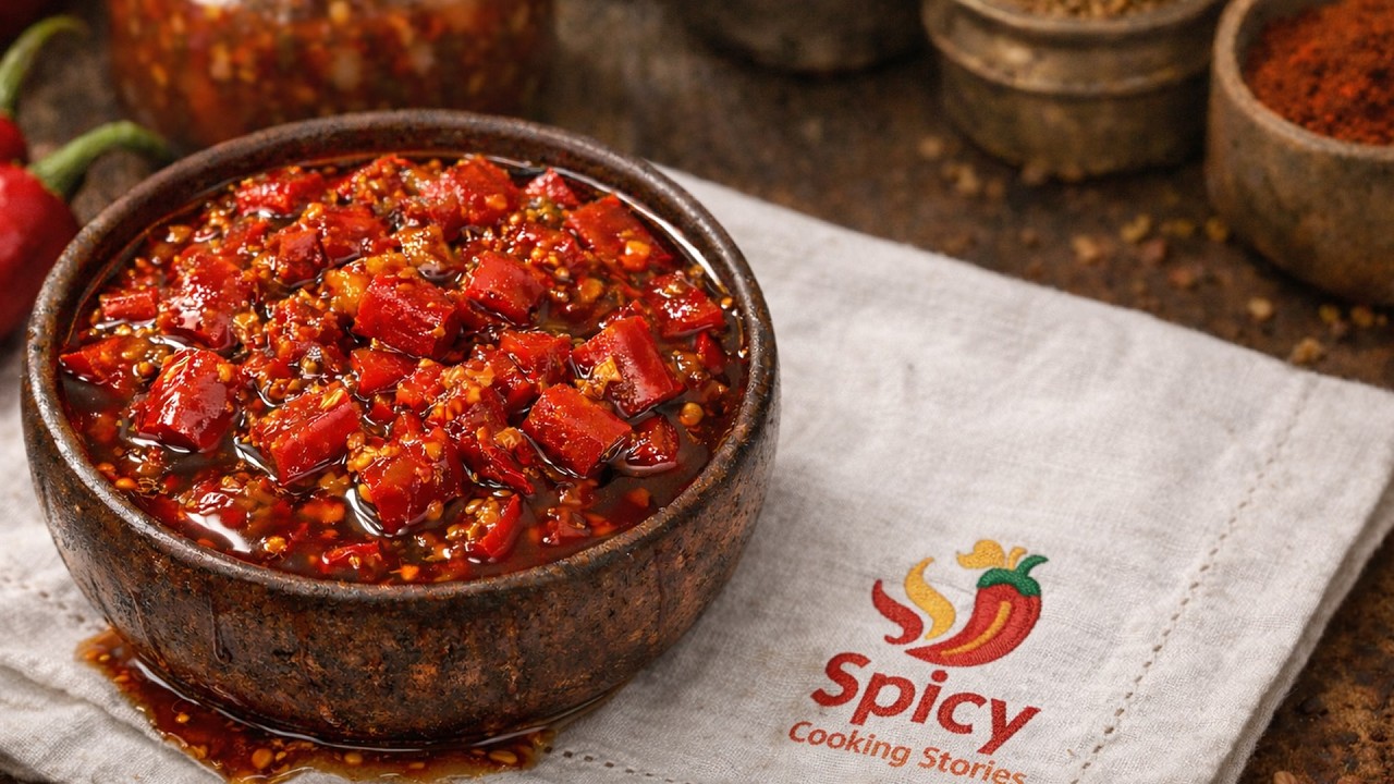 Laal Mirch ka Meetha Achar | Sweet Pickle made from Big Red Chillies and Jaggery