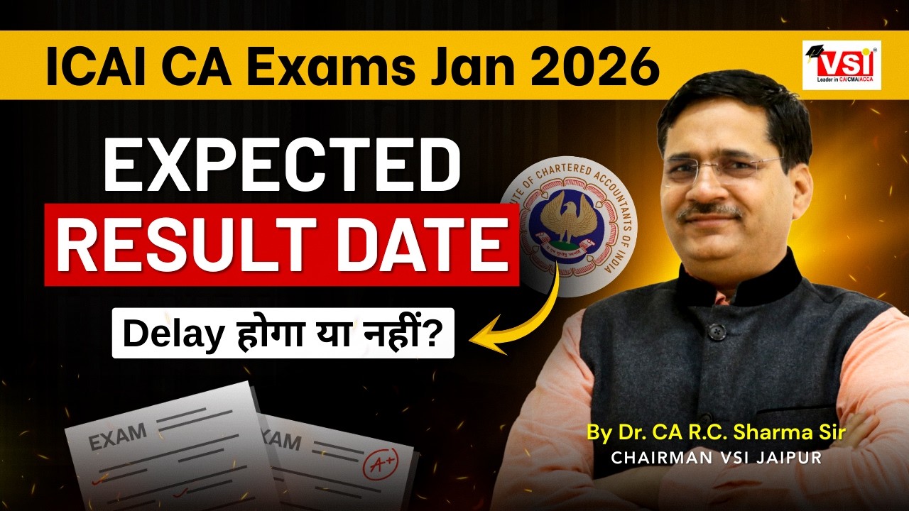 CA Foundation / Inter / Final Jan 2026 Result Expected Date