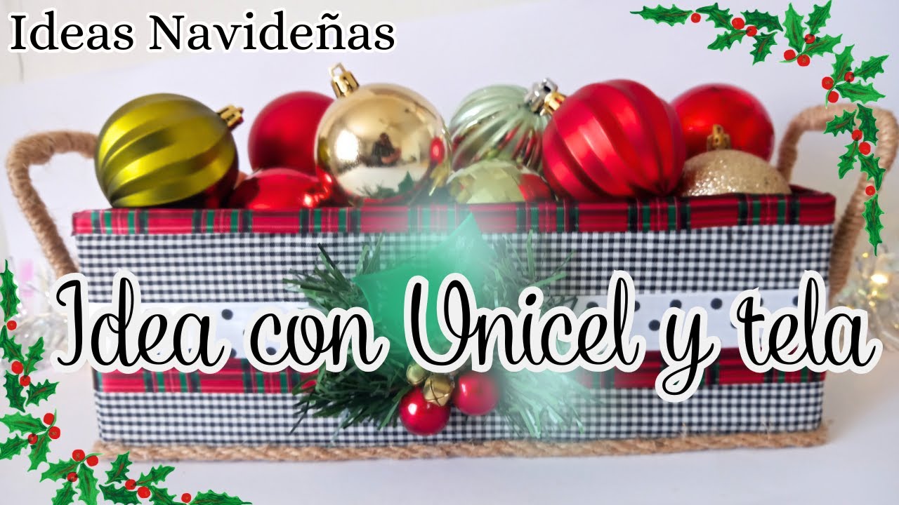 🎄Ideas navideñas 2025 con cartón y tela/ideas navideñas con recilaje