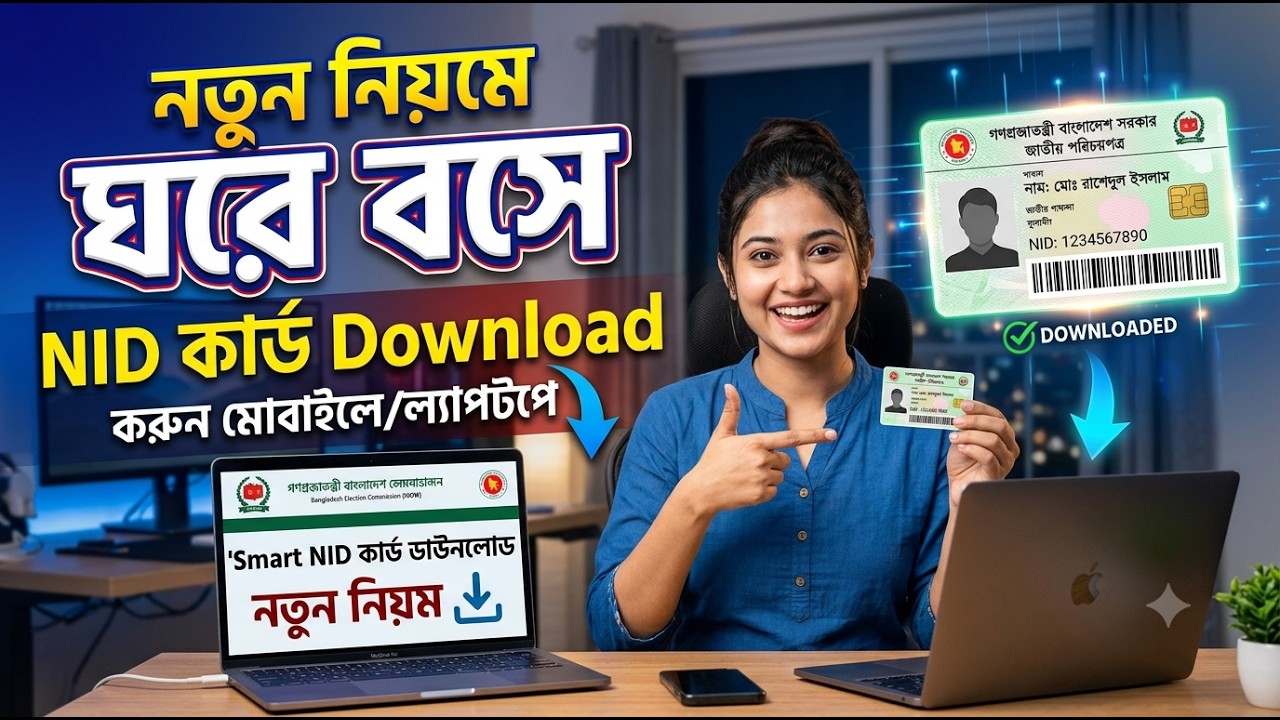 NID Online Copy Download || নতুন নিয়মে NID ডাউনলোড করে নিন || NID Download Online.