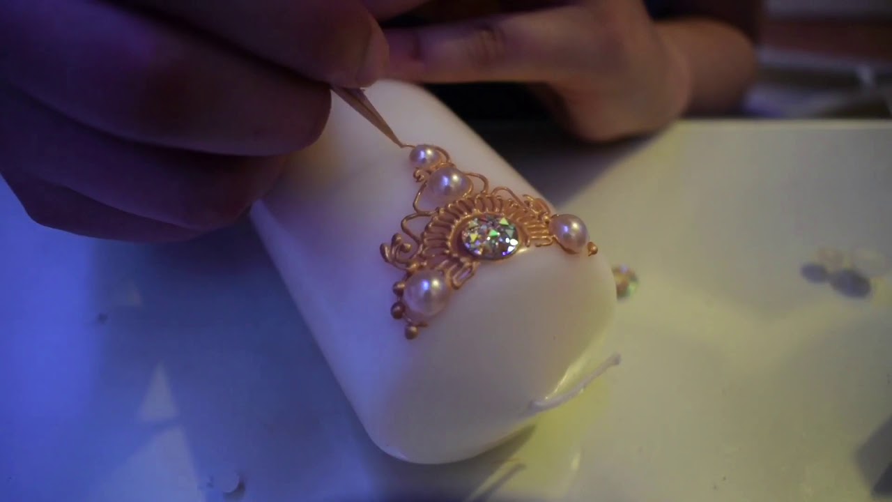 Easy henna candle design - Henna Sparkles