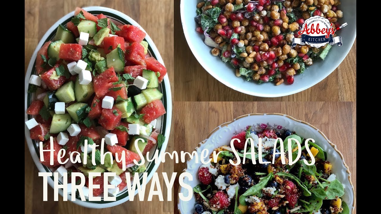 THREE Healthy Summer SALAD Recipes