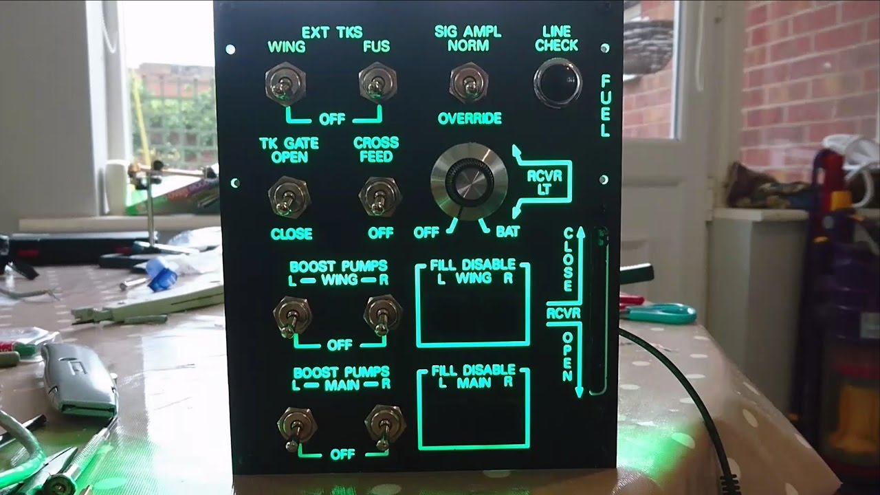 DCS A10C Simpit Fuel Panel Prototype