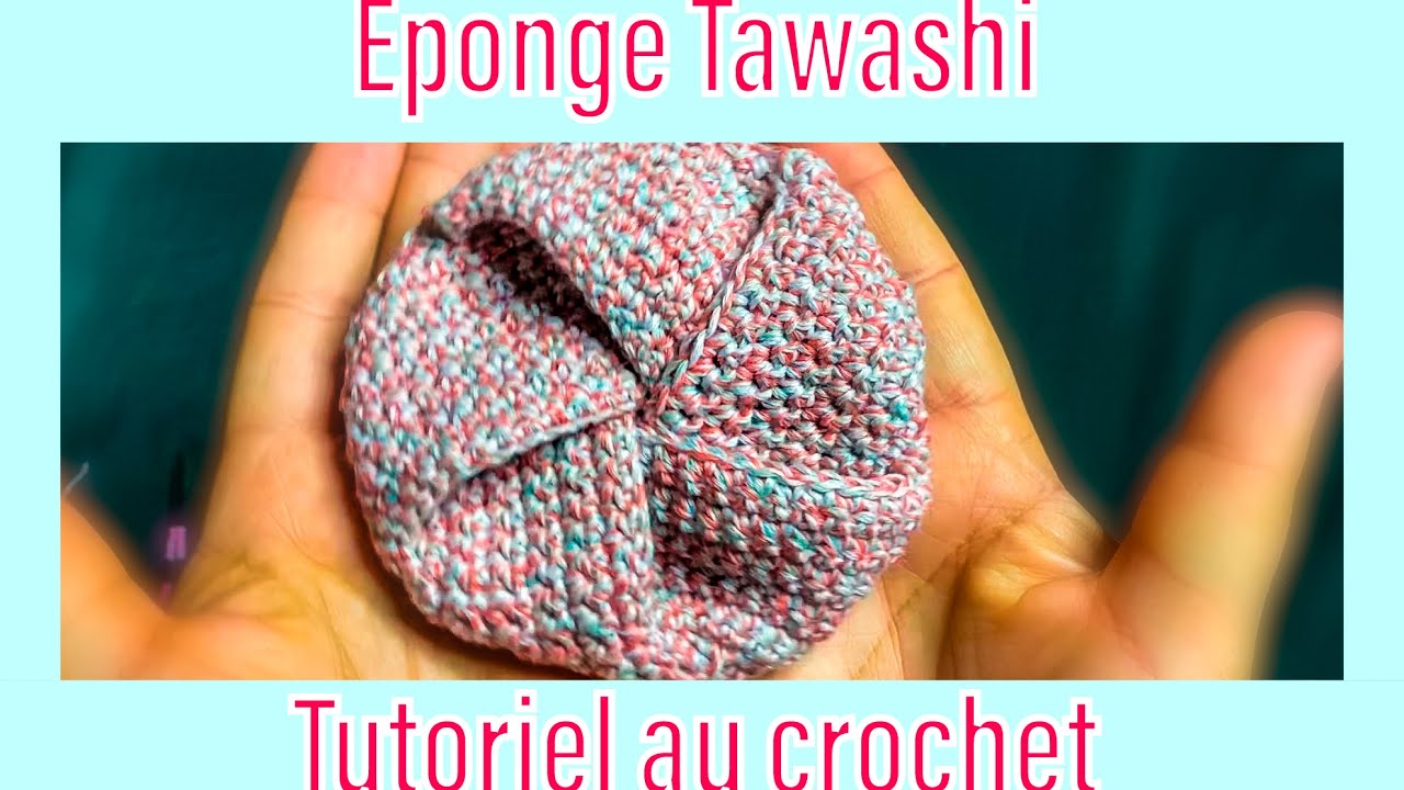 Comment réaliser le pliage d’une éponge Tawashi au crochet