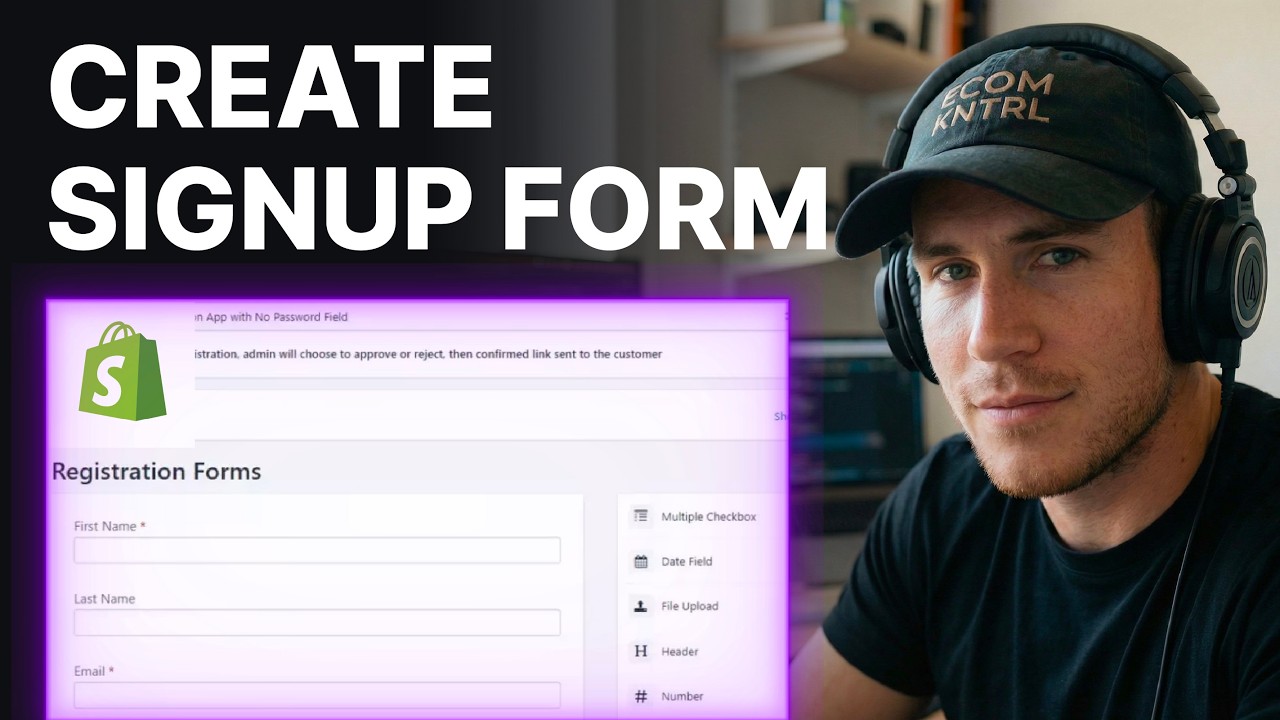How to Create Sign Up Form in Shopify (2026) | Theme Editor