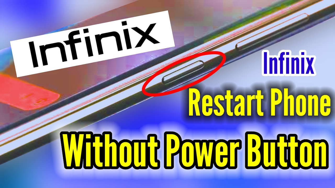 how to restart infinix phone without power button / restart phone without power button