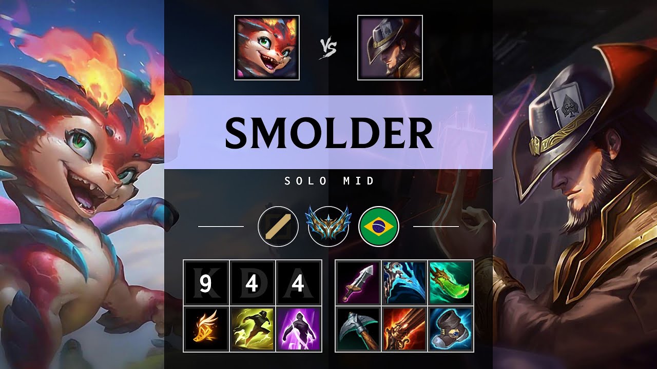 Smolder Mid vs Twisted Fate - BR Challenger Patch 25.18