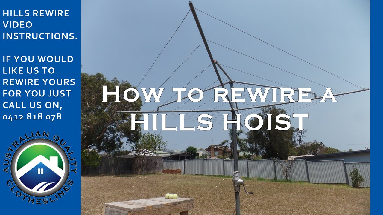 How to rewire a Hills Heritage Hoist clothesline