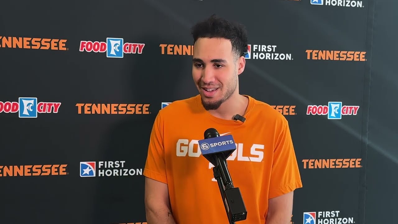 Tennessee Guard Ethan Burg Previews Vanderbilt Game, Talks Jaylen Carey's Impact on the Game & Team