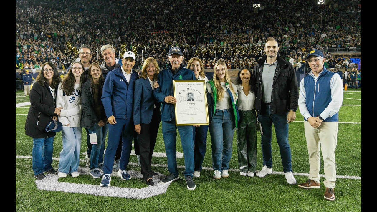 Terry Hanratty '69 College Football Hall of Fame recognition (10-18-25).