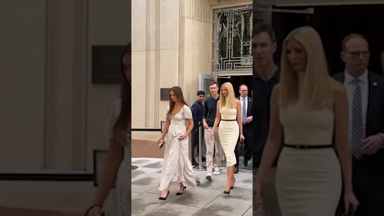 Ivanka Trump and Jared Kushner with their daughter Arabella Kushner ahead of UFC Freedom 250