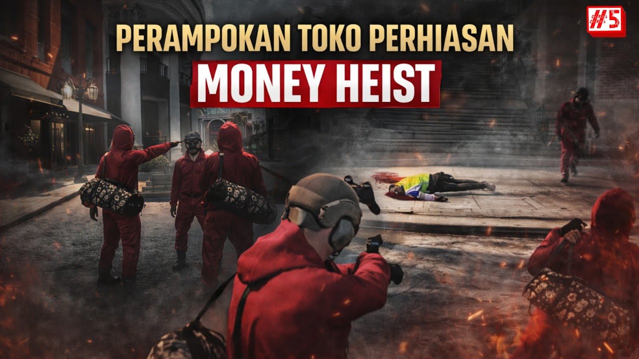 KISAH 5 SAHABAT SATU MIMPI!! MONEY HEIST #5 - GTA V ROLEPLAY INDONESIA