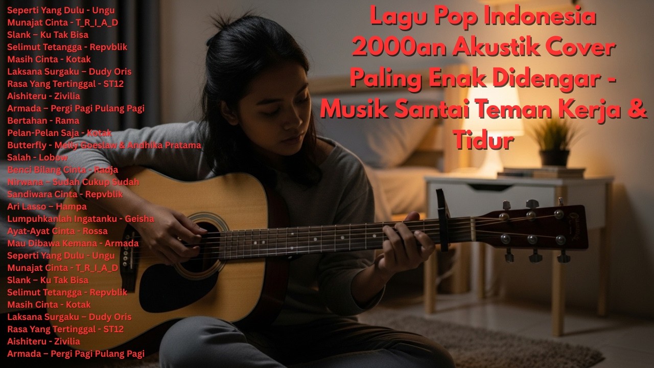 Lagu Pop Indonesia 2000an Akustik Cover Paling Enak Didengar - Musik Santai Teman Kerja & Tidur